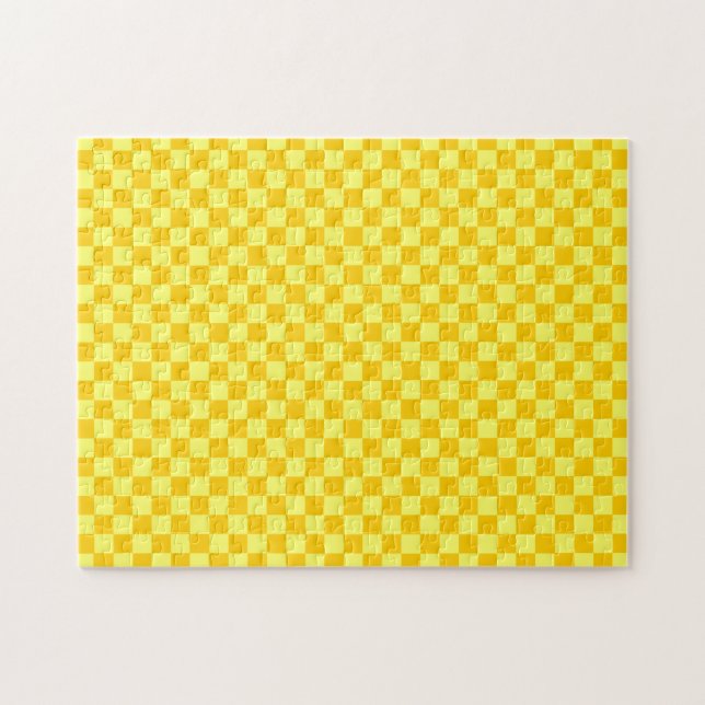 Gult Combination Checkerboard av ShirleyTaylor Pussel (Horisontell)