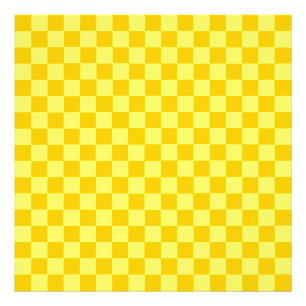 Gult Combination Classic Checkerboard av STaylor Fototryck