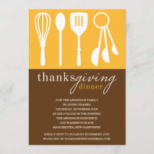 GULT COOKE THANKSGIVING DINNER INBJUDAN