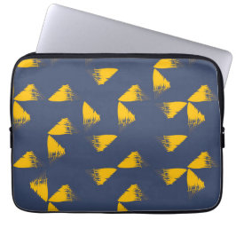 Gult, coola, unika trianglar för trendig laptop fodral