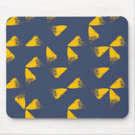 Gult, coola, unika trianglar för trendig musmatta
