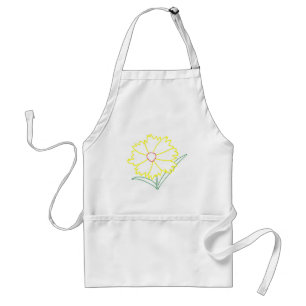 Gult Coreopsis Flower disline Aprons Förkläde