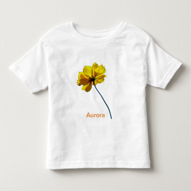 Gult Coreopsis Småbarn T-shirt (Framsida)