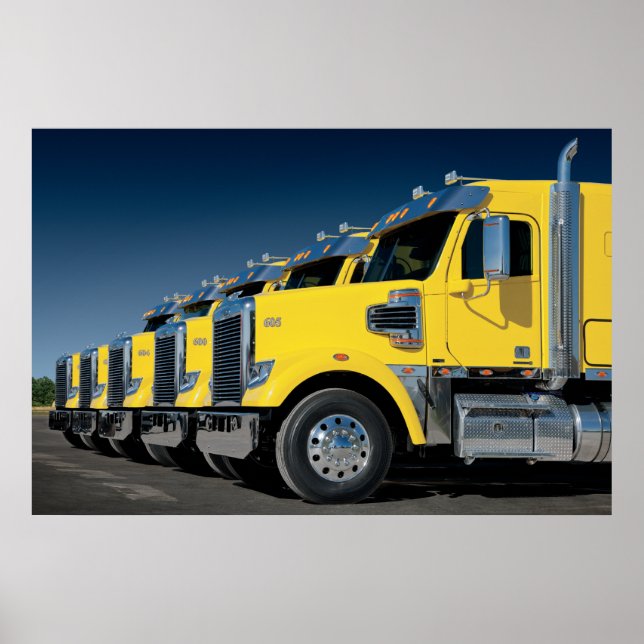 Gult Coronado Freightliners Poster (Framsidan)