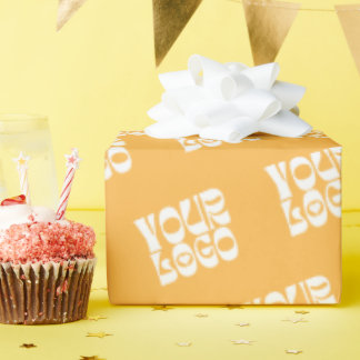 Gult Corporate Business Logotyp Wrapping Papper Presentpapper