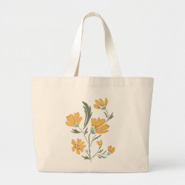 Gult Cosmos Flower Simple Beauty Jumbo Tygkasse