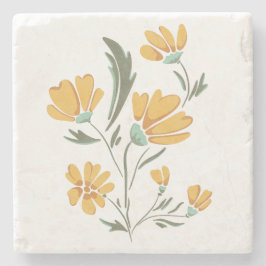 Gult Cosmos Flower Simple Beauty Stenunderlägg