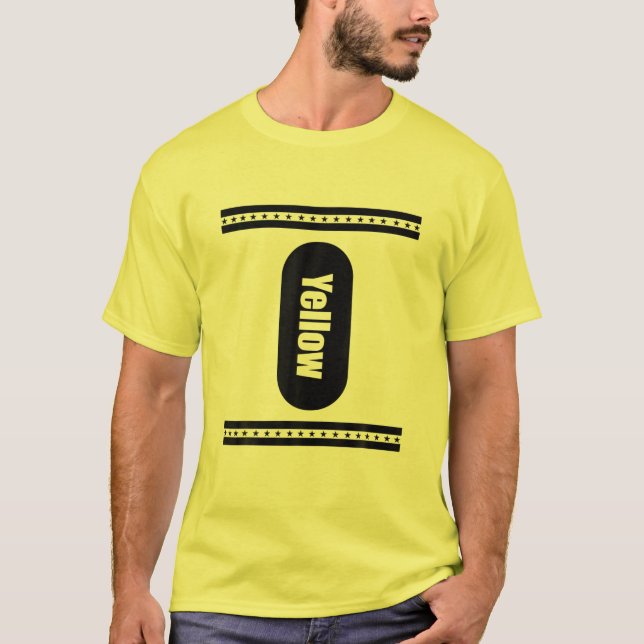Gult Crayon Box Halloween Costume Friend Group T Shirt (Framsida)