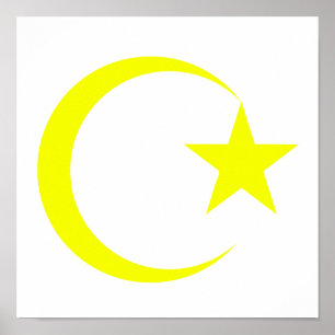 Gult Crescent & Star.png Poster