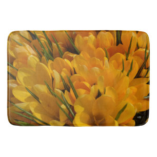 Gult Crocus flavus - Golden Gula blommor Badrumsmatta