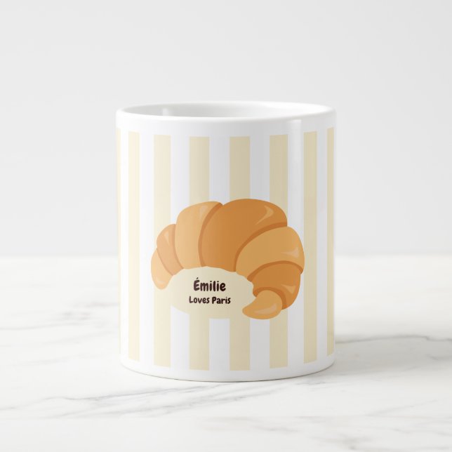 Gult Croissant Jumbo Mugg (Framsidan)