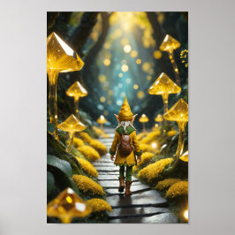 Gult Crystal Elf Poster
