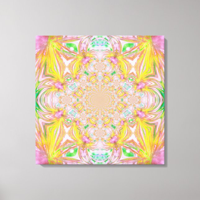 Gult Crystal Wrapped Canvas (Framsida)