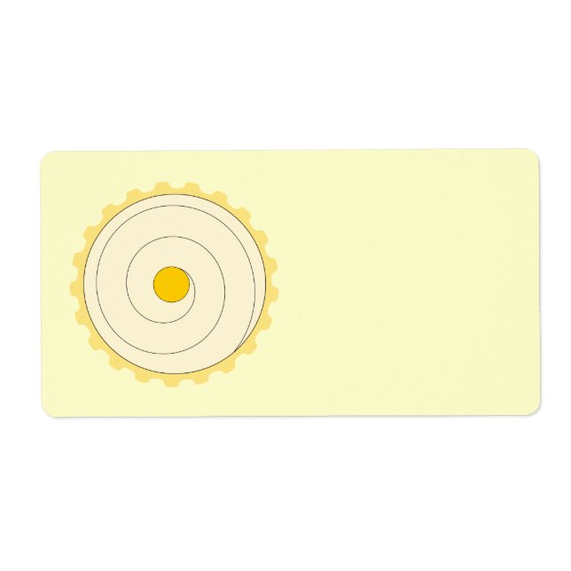 Gult Cupkaka. Kakor. Fraktsedel (Framsidan)