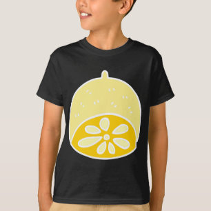 Gult Cute Food Lemon Fruit Tecknad Kawaii Anime T Shirt