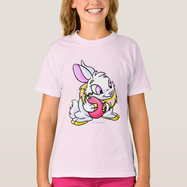 Gult Cybunny hugger Nägg T-shirt (Framsida)