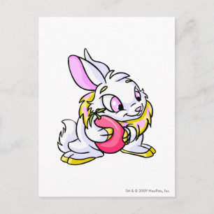 Gult Cybunny hugger Nägg Vykort