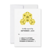 Gult D20-disksvarskort