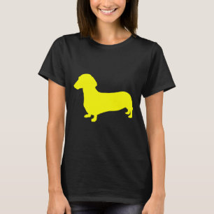 Gult Dachshund Silhouette T Shirt