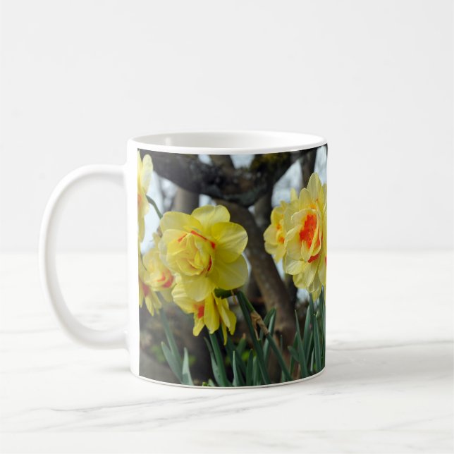 Gult Daffodil-blommor Kaffemugg (Vänster)