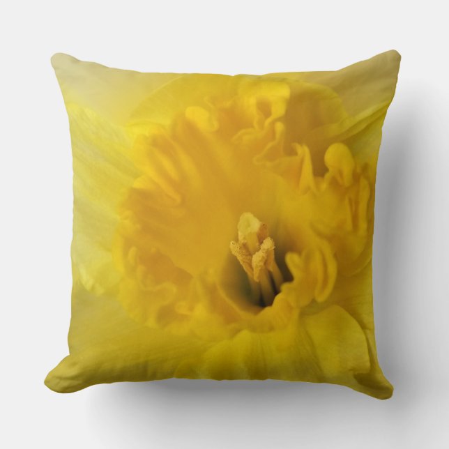 gult daffodil kudde (Framsida)
