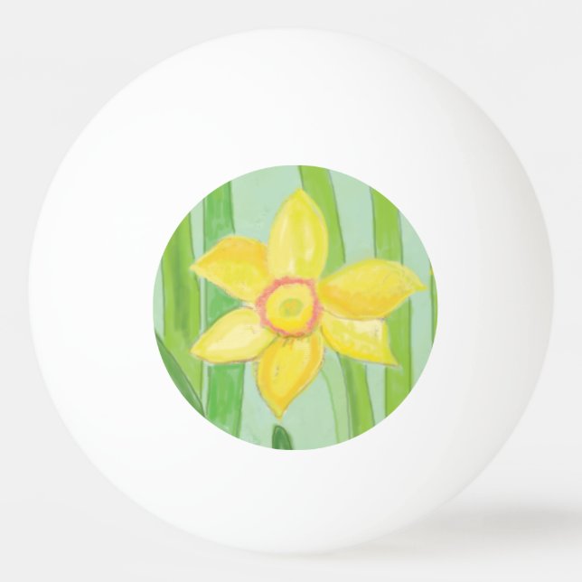Gult Daffodil Pingisboll (Framsidan)