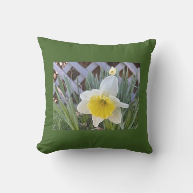 Gult Daffodils Kudde (Framsida)