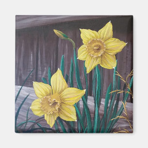 Gult Daffodils Magnet