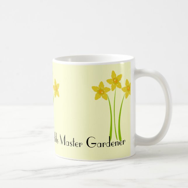 Gult Daffodils Master Gardener Mugg (Höger)