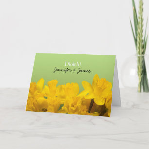 Gult Daffodils Personlig Welsh Tack Kort