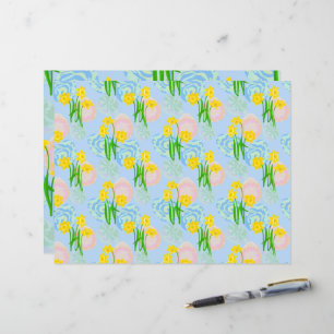 Gult Daffodils Scrapbook Papper