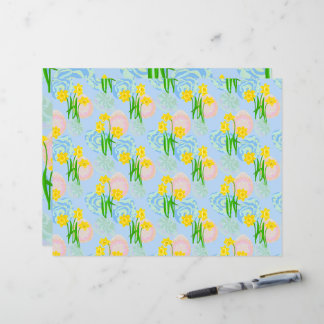 Gult Daffodils Scrapbook Papper
