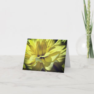 Gult Dahlia Blanka anteckningskort