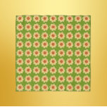 Gult Dahlia-Blommönstret om Grönt Sjal<br><div class="desc">Håll i vargarderoben med den här kvadratiska stil,  rena chiffonslöjan som innehåller fotobilden av en gult Dahlia-blomma på en grön kalkbakgrund och tryckt i ett upprepande mönster. En underbar,  blommigt design! Markera din sjalk storlek.</div>