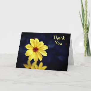Gult Dahlia Elegant Flower Tack Kort