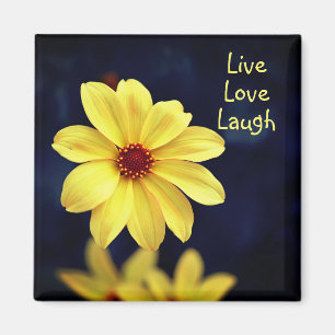 Gult Dahlia-Elegantens blomsterinspirationsoffert Magnet