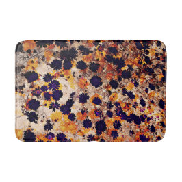 Gult daisy blomma blommönster digitalkonst badrumsmatta