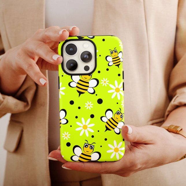 Gult Daisy Bumblebin | iPhone 14 Fodral-Mate (Skapare uppladdad)
