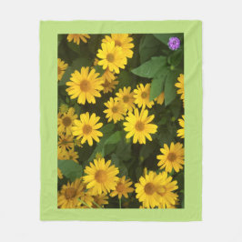 Gult Daisy Fleece Blanket