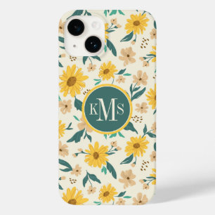Gult Daisy Flower Mönster