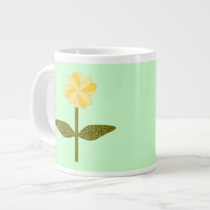 Gult Daisy Flower Mugg Jumbo Mugg