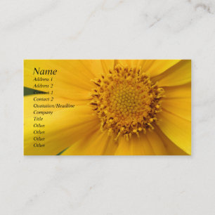 Gult Daisy Flower Petals Visitkort