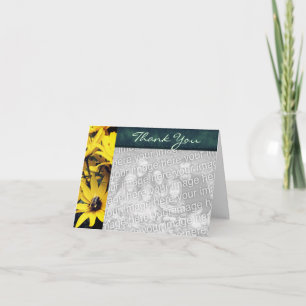 Gult Daisy Flower Tack Photo Card Kort