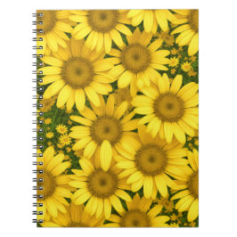 Gult Daisy Flowers Anteckningsbok