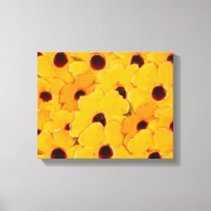 Gult Daisy Flowers Art Canvastryck