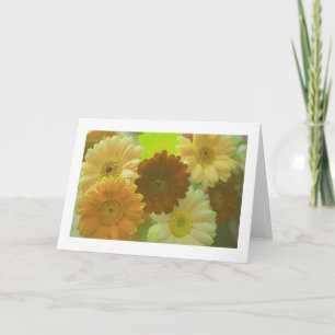 Gult Daisy Flowers Photo Note eller Greeting Card Kort