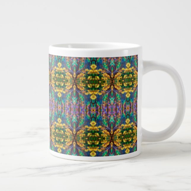 Gult Daisy Kopp Jumbo Mugg (Höger)