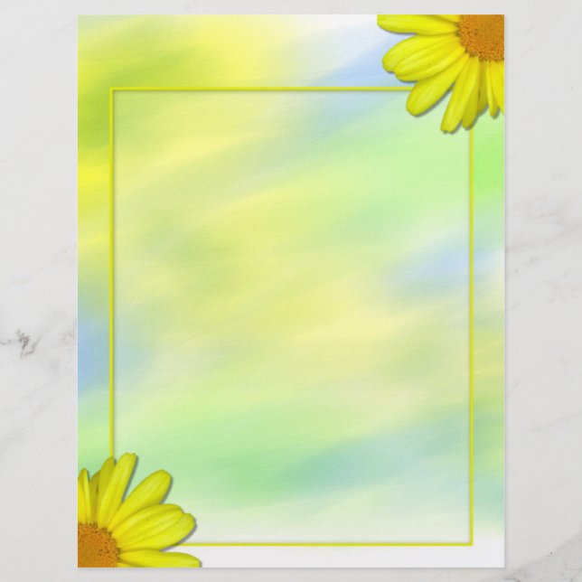 Gult Daisy Letterhead (Framsida)