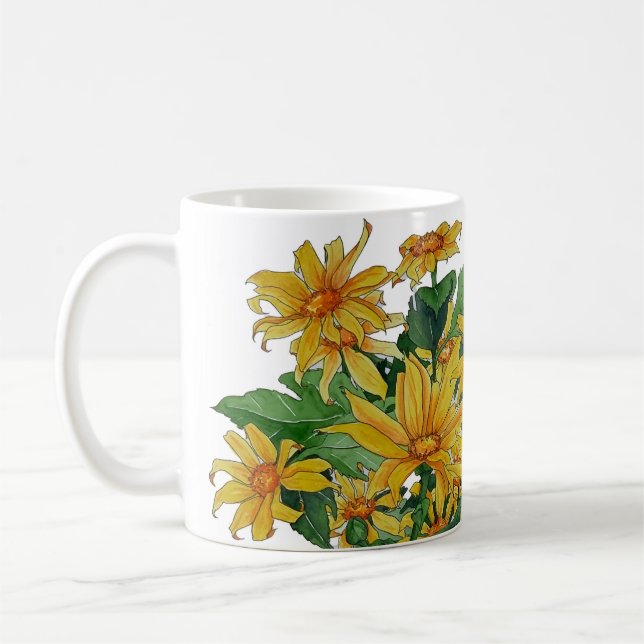 Gult Daisy Mugg (Vänster)