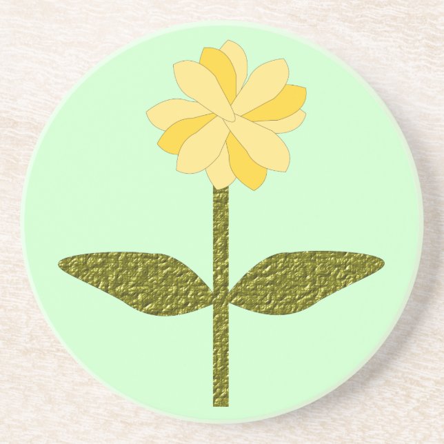 Gult Daisy Underlägg blomma (Framsidan)